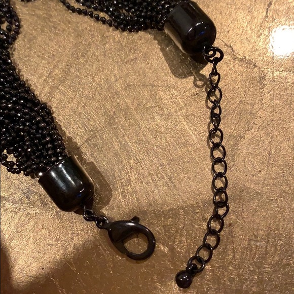 Sparkly Black Metallic Adjustable Women’s Bracelet - Picture 5 of 7